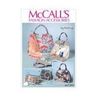 McCalls Accessories Easy Sewing Pattern 7395 Cosmetic Bags in Four Styles
