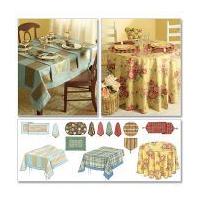 McCalls Homeware Easy Sewing Pattern 5439 Table top Essentials