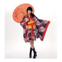 mccalls ladies easy sewing pattern 7270 kimono top skirt obi belt