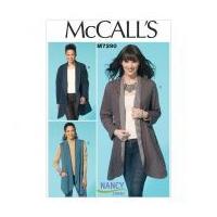 mccalls ladies sewing pattern 7290 unlined waistcoats jackets