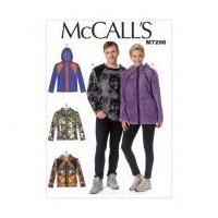 mccalls ladies mens easy sewing pattern 7298 sweater tops jackets