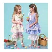 mccalls girls sewing pattern 7110 co ordinating dresses