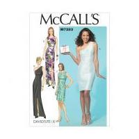 McCalls Ladies Easy Sewing Pattern 7283 Semi Fitted Lined Dresses