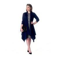 mccalls ladies easy plus size sewing pattern 7204 jacket top dress pan ...