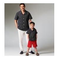 McCalls Men Learn to Sew Sewing Pattern 6972 Shirt, Shorts & Pants