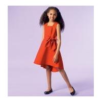 McCalls Girls Easy Sewing Pattern 7180 Dresses with Bow