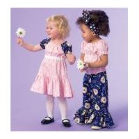McCalls Girls Easy Sewing Pattern 7178 Top, Dress & Pants