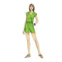 mccalls ladies easy sewing pattern 6083 jumpsuit in 3 lengths sash