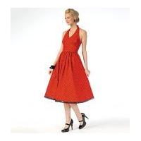 mccalls ladies sewing pattern 7157 halter neck dresses