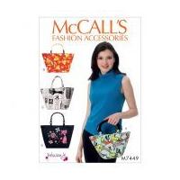 mccalls accessories sewing pattern 7449 handle bags totes