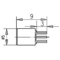 MCX connector Socket, vertical vertical 50 ? Telegärtner J01271A0141 1 pc(s)