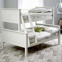 McKenzie Wooden Triple Sleeper Bunk Bed In White Pine