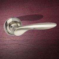 mc 25 sn malta mediterranean lever on round c rose satin nickel