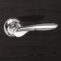 MC-25-CP Malta Mediterranean Lever on Round C Rose - Polished Chrome