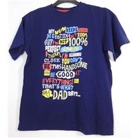 M&Co Age 8-9 Years Navy Blue Print T-Shirt*