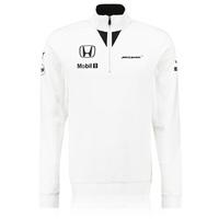 mclaren honda official team 14 zip sweatshirt female white