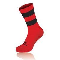 Mc Keever Pro Mid Hooped Socks - Youth - Red/Black