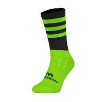 Mc Keever Pro Mid 3 Bar Socks - Youth - Fluorescent Green Ankle/Black/Fluorescent Green