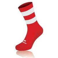 mc keever pro mid hooped socks youth redwhite