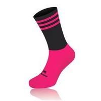 mc keever pro mid 3 bar socks youth fluorescent pink ankleblackfluores ...