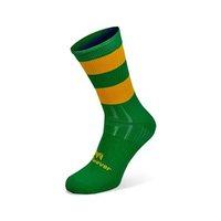 Mc Keever Pro Mid Hooped Socks - Youth - Green/Gold