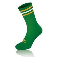 Mc Keever Pro Mid 3 Bar Socks - Youth - Green/White/Gold