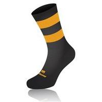 Mc Keever Pro Mid Hooped Socks - Youth - Black/Amber