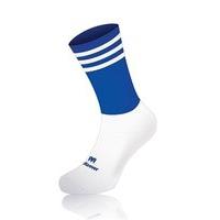 Mc Keever Pro Mid 3 Bar Socks - Youth - White Ankle/Royal/White