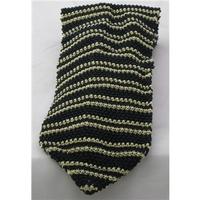 mc navy blue and gold silk tie