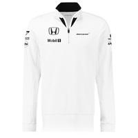mclaren honda official team 14 zip sweatshirt female white white