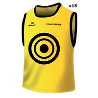 Mc Keever Coachzone Mesh Target Training Bibs (Youth) - 15 Pack - Yellow