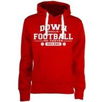 Mc Keever Down Football GAA Supporters Hoodie - Womens - Red