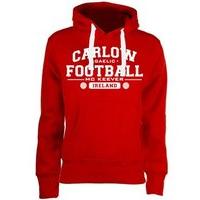 mc keever carlow football gaa supporters hoodie womens red