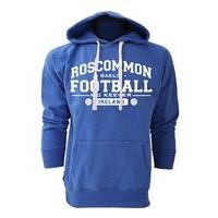 mc keever roscommon football gaa supporters hoodie mens blue