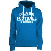 Mc Keever Clare Football GAA Supporters Hoodie - Womens - Blue