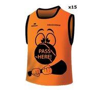 Mc Keever Coachzone Mesh Hurling Training Bibs (Youth) - 15 Pack - Orange