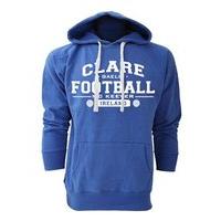 Mc Keever Clare Football GAA Supporters Hoodie - Mens - Blue