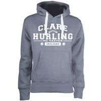 Mc Keever Clare Hurling GAA Supporters Hoodie - Womens - Grey