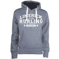 Mc Keever Limerick Hurling GAA Supporters Hoodie - Womens - Grey