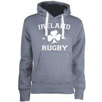 Mc Keever Ireland Rugby Supporters Hoodie - Womens - Grey