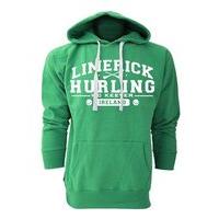 Mc Keever Limerick Hurling GAA Supporters Hoodie - Mens - Green