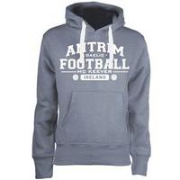 Mc Keever Antrim Football GAA Supporters Hoodie - Womens - Grey