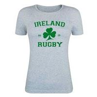 Mc Keever Ireland Rugby Supporters Tee - Womens - Heather Grey