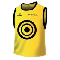 mc keever coachzone mesh target training bib youth yellow