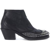 McQ Alexander McQueen Alexander McQueen Solstice black emboidered ankle boots women\'s Low Boots in black