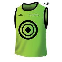 mc keever coachzone mesh target training bibs youth 15 pack green