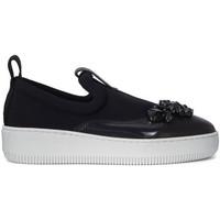 McQ Alexander McQueen Alexander McQueen Slip on in black neoprene and leather women\'s Slip-ons (Shoes) in black