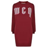 mcq alexander mcqueen logo jumper dress