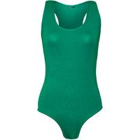 Mckenzie Basic Racer Back Sleeveless Bodysuit - Jade