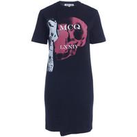 McQ Alexander McQueen Alexander McQueen black dress with print women\'s Dresses in black